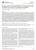 Aducanumab: advancing Alzheimer’s treatment through regulation of excessive β-amyloid accumulation